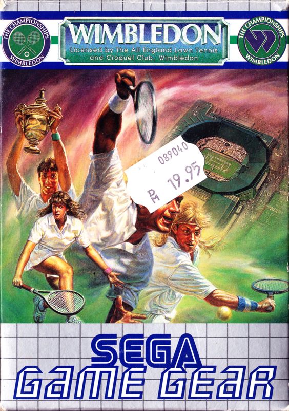 Wimbledon Championship Tennis box art for Sega Mega Drive